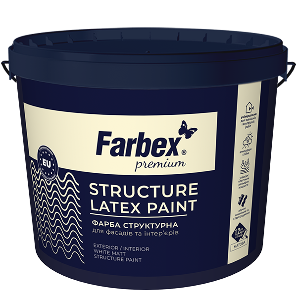 Структурна латексна фарба