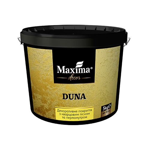 Decorative coating with quartz sand and pearl Duna Maxima