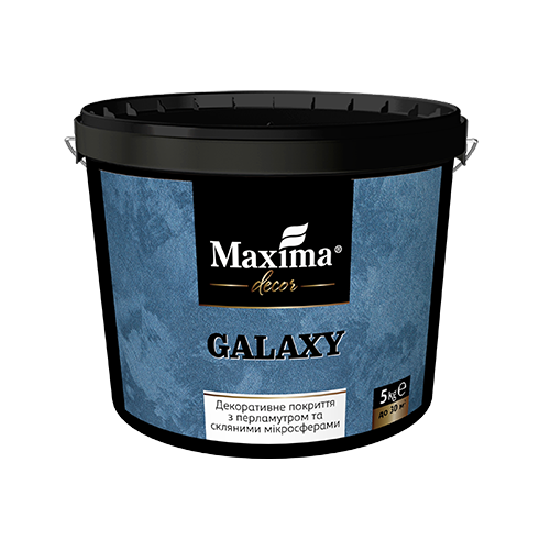 Декоративное покрытие с перламутром и стеклянными микросферами Galaxy Maxima