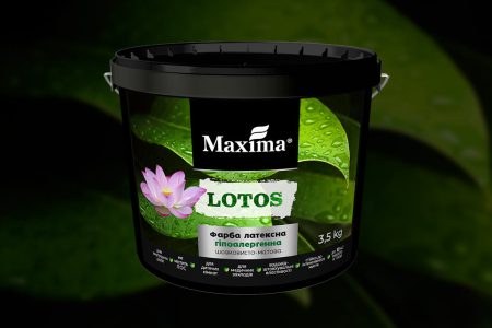 Новий продукт! Гіпоалергенна латексна фарба Lotos Maxima.