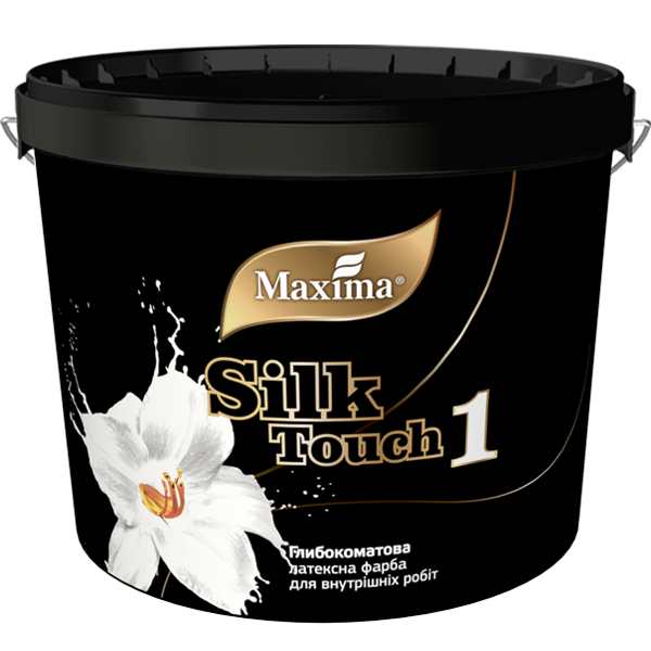 Dead-matt latex interior paint Silk Touch 1 Maxima