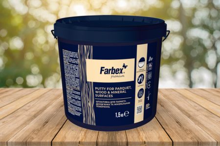 Новый продукт! Шпаклевка для паркета, деревянных и минеральных поверхностей Farbex