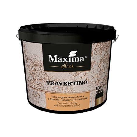 Штукатурка фасадная с эффектом натурального камня Travertino Maxima Decor